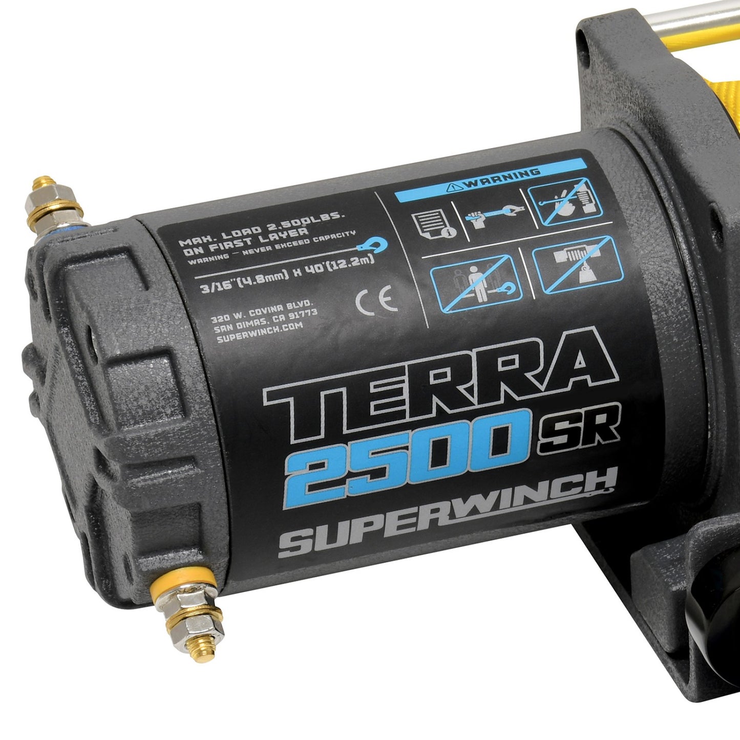 Terra 2500SR Synthetic Rope Winch