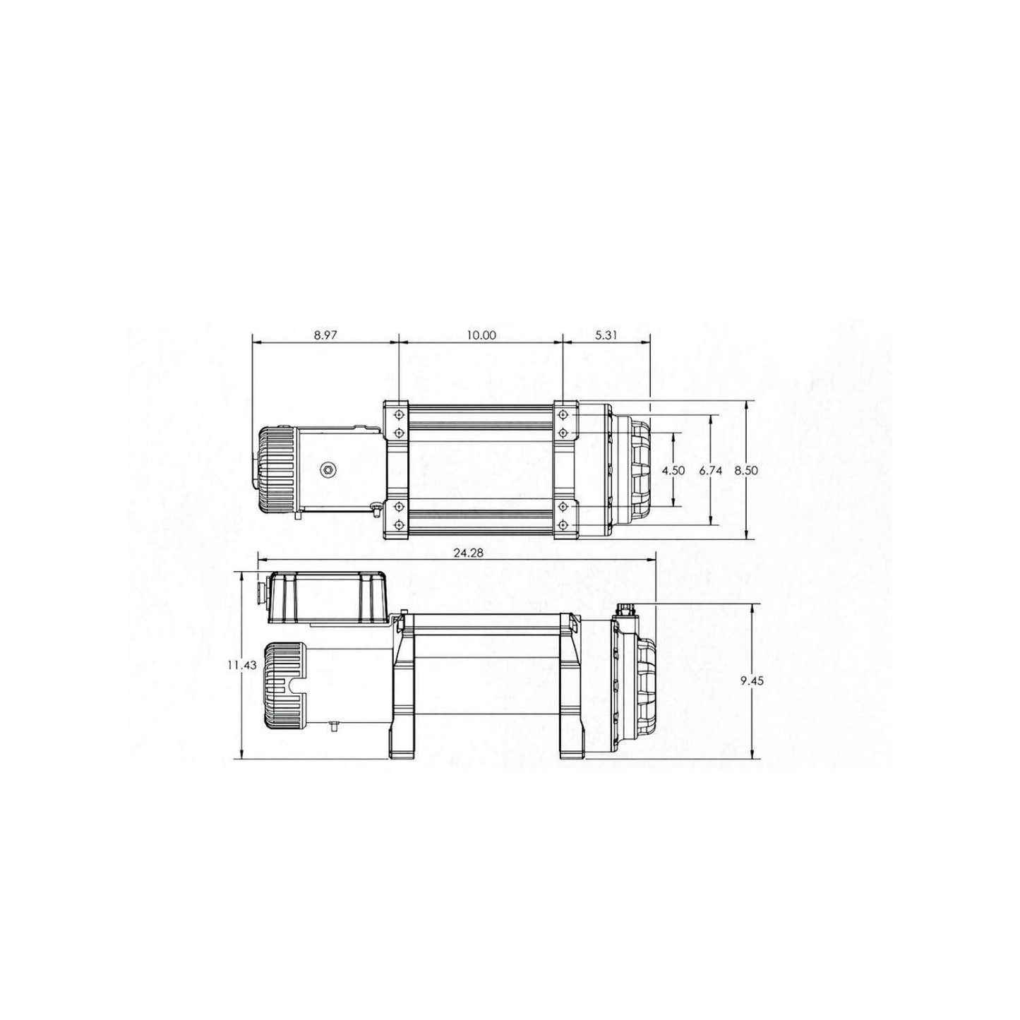 Tiger Shark 18000SR Winch - Synthetic