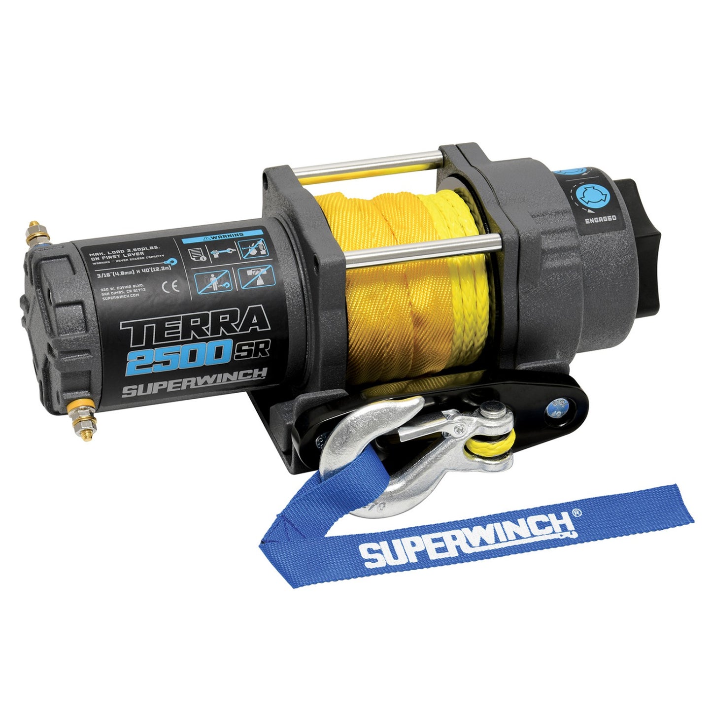 Terra 2500SR Synthetic Rope Winch