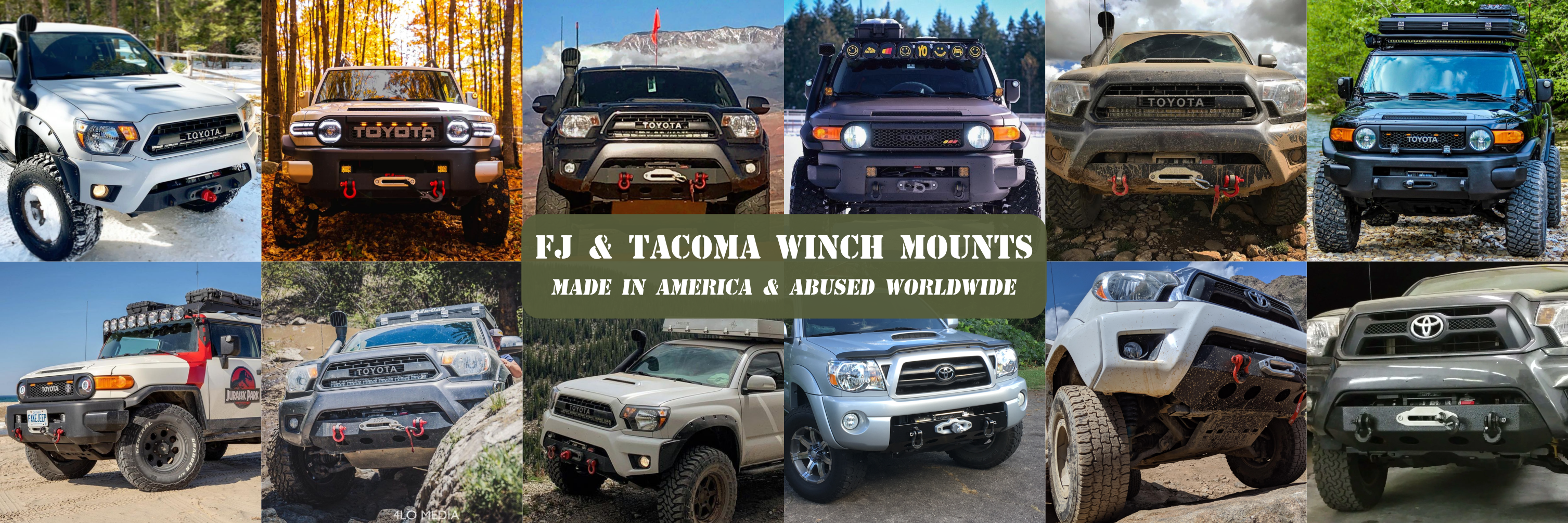 U.S. Off Road Winch Mounts